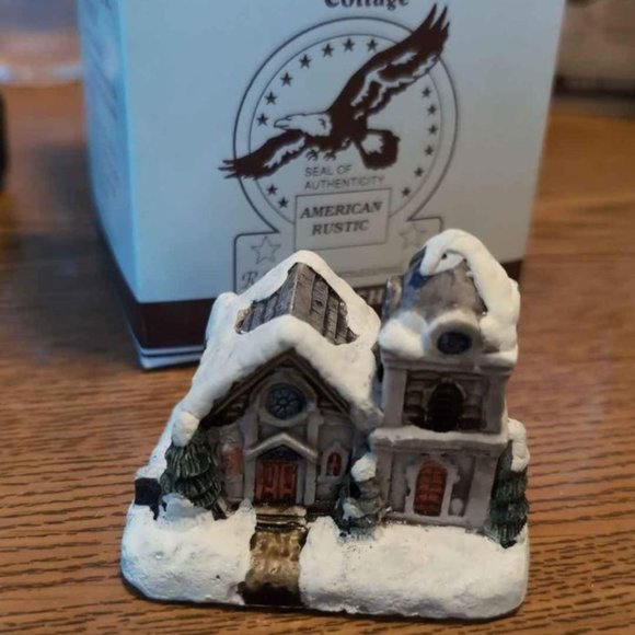 The American Rustic Series Country Christmas Cottages - Country Church - Picture 8 of 10